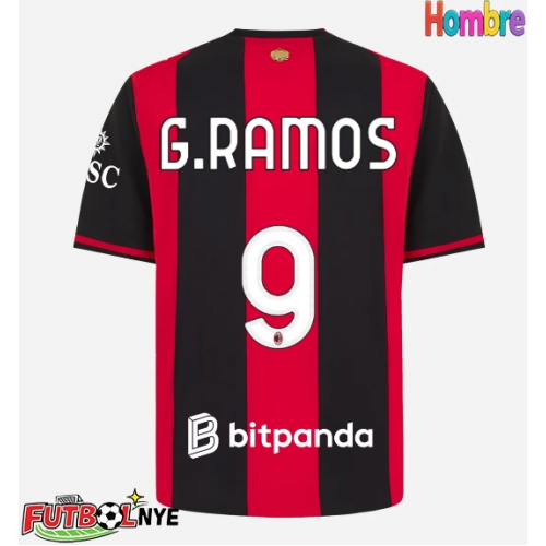 Camiseta AC Milan Goncalo Ramos #9 Primera Equipación 2026-27 manga corta